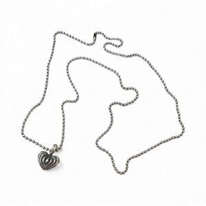 LAGOS Caviar Fluted Heart Pendant Ball-Chain Necklace 
 (30”)